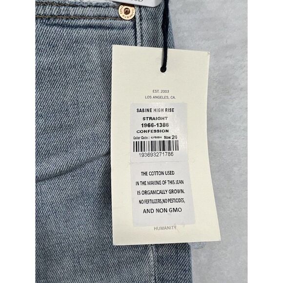 Citizens of Humanity Sabine High Rise Jeans Size 26 Confessions Distressed - Picture 9 of 16